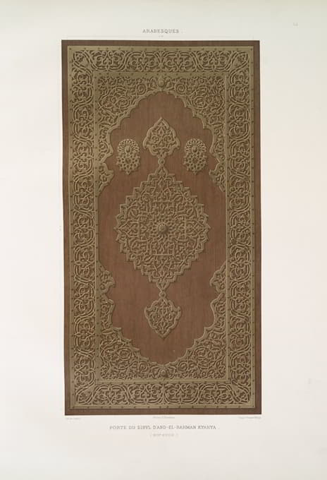 阿拉伯花纹；阿布德·拉赫曼·基亚的西比尔之门（18世纪）