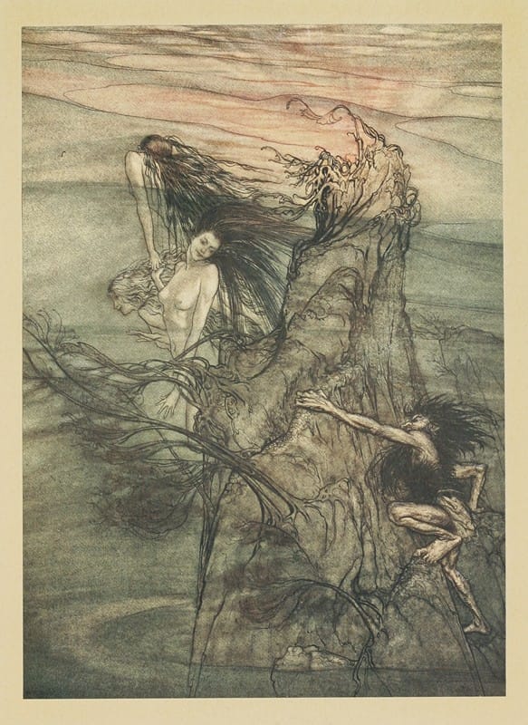 Arthur Rackham - ‘Mock away! Mock! The Niblung makes for your toy!