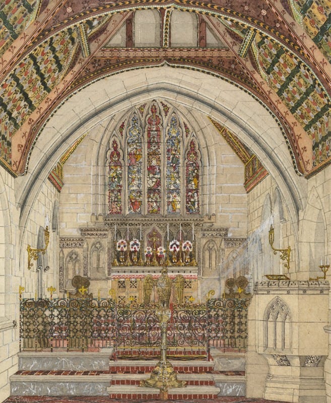 George Edmund Street - Design for Polychromatic Decoration of a Church