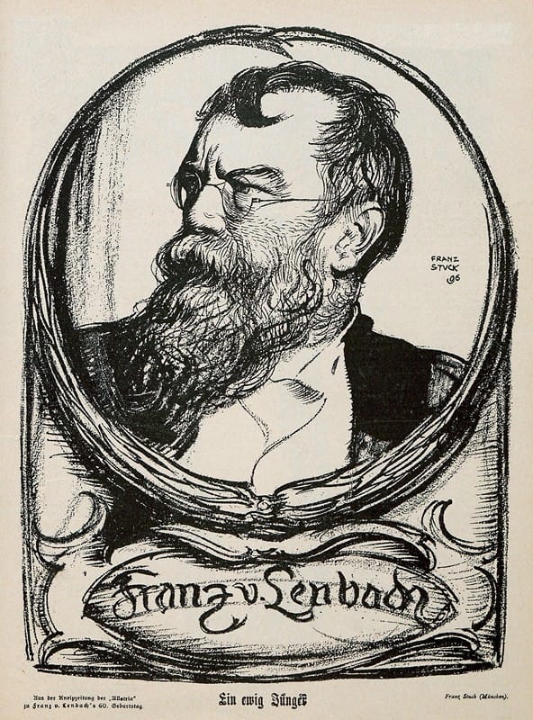 Franz von Stuck - Portrait of Franz von Lenbach