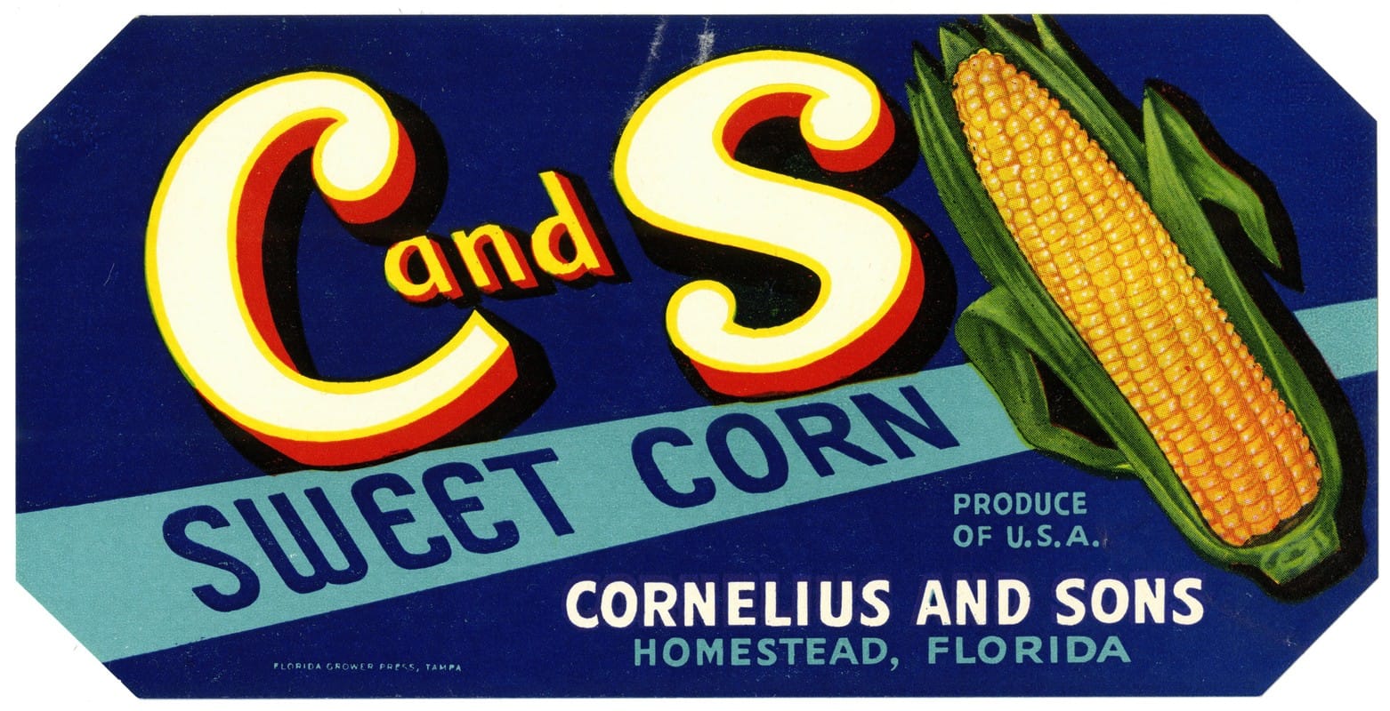 Anonymous - C and S Sweet Corn Label
