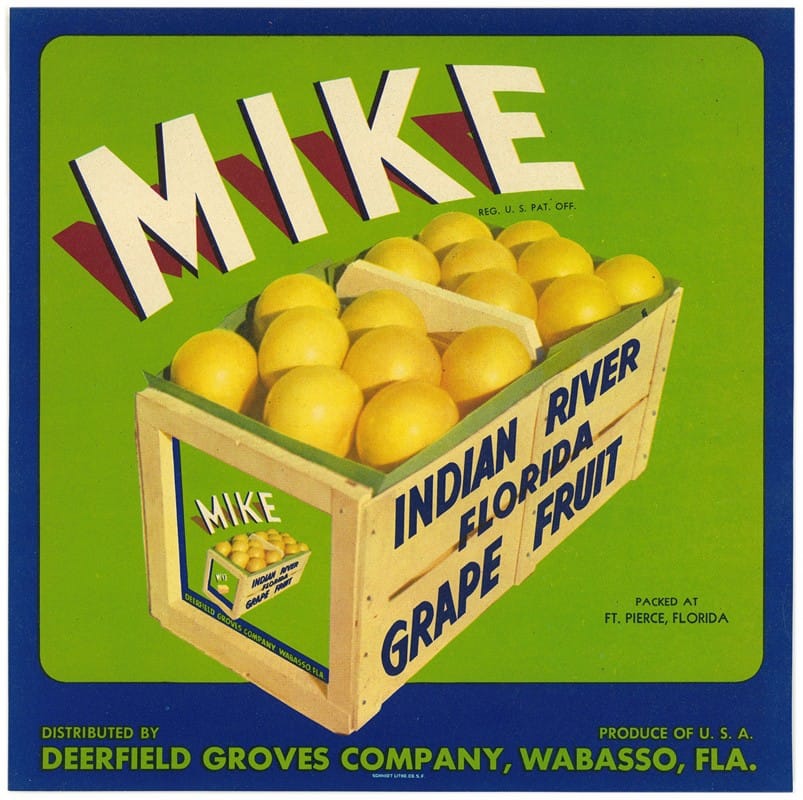 Anonymous - Grapefruit Label for Mike Brand