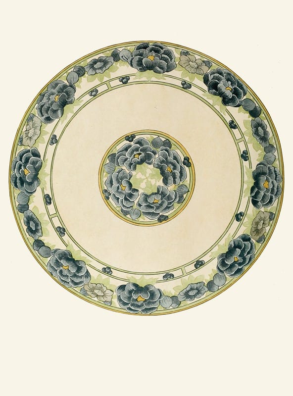 Eleanor Stewart - Plate with Chinese Flower Motif
