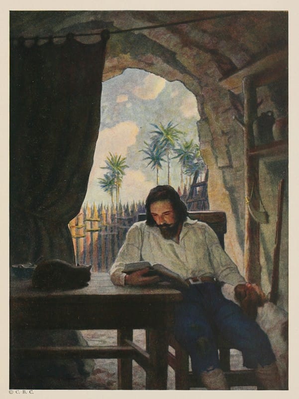 N. C. Wyeth - In the morning I took the Bible; and beginning at the New Testament, I began seriously to read it