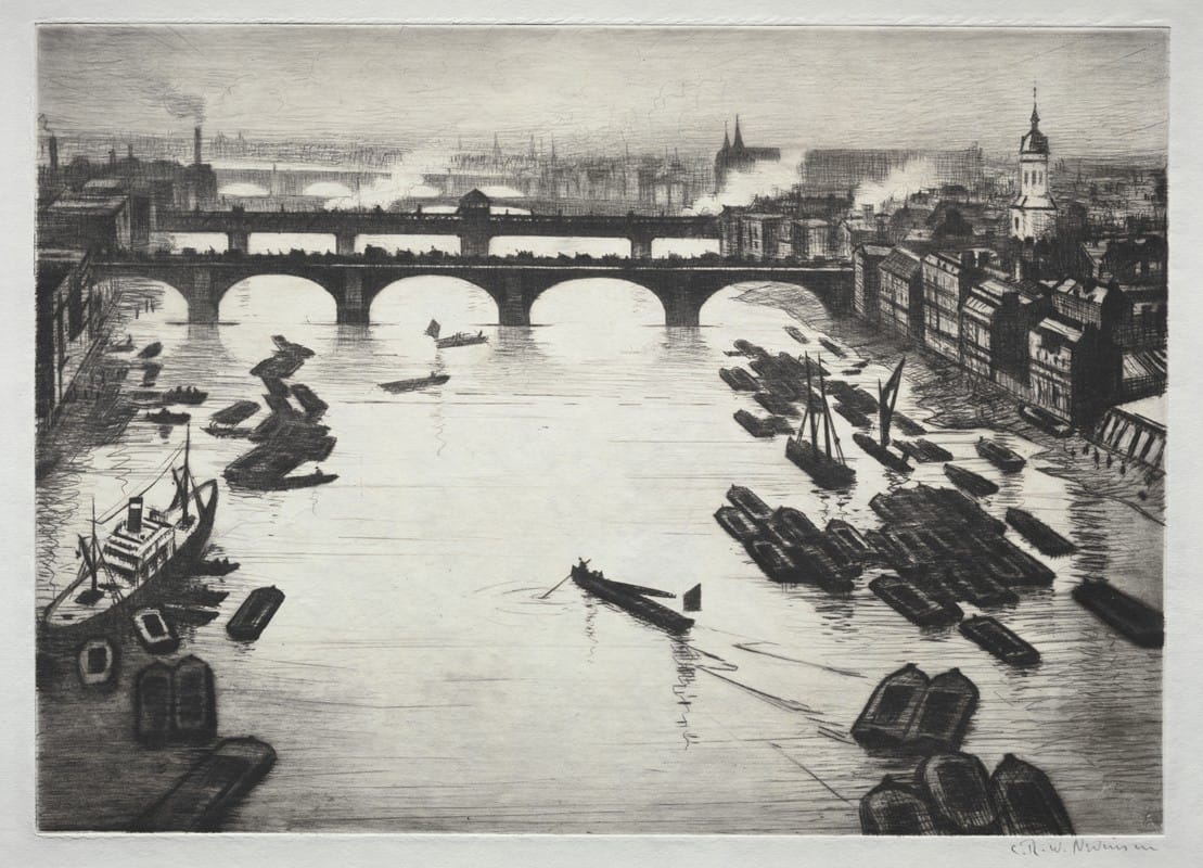 Christopher R. W. Nevinson - London Bridges