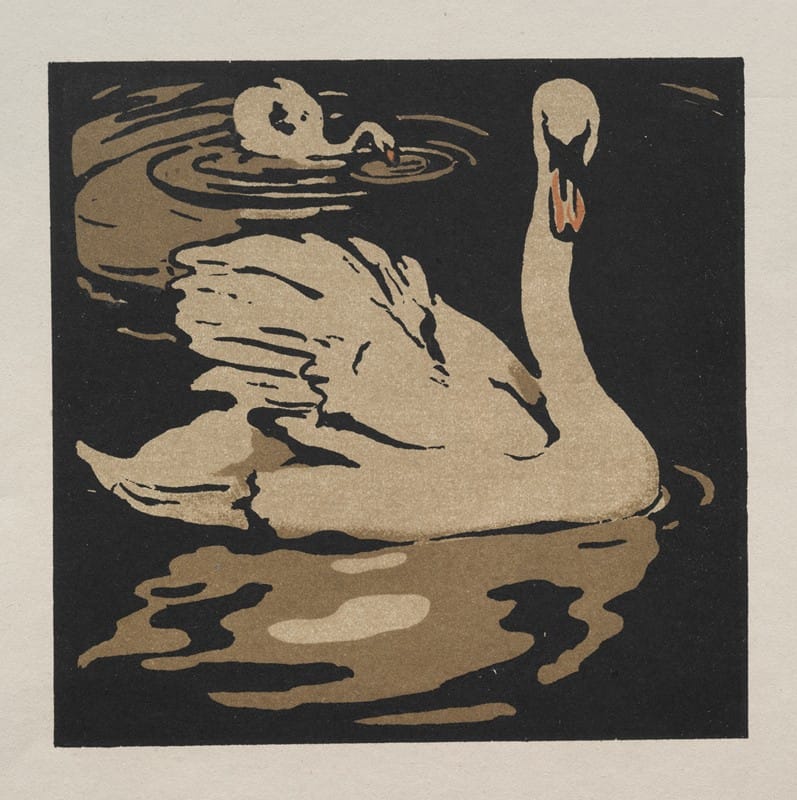 William Nicholson - The Square Book of Animals; The Beautiful Swan 1899