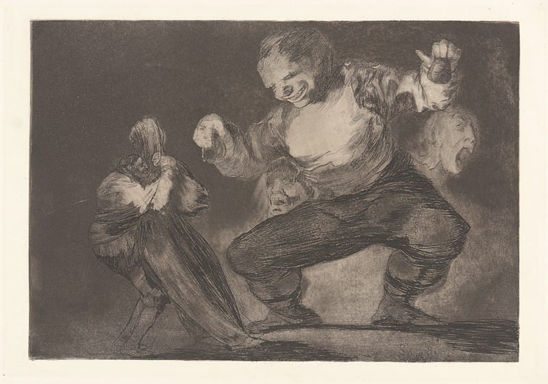 Francisco de Goya - After Vice Comes Fornication [Simpleton] (Tras el Vicio Viene el Fornicio [Bobalicón])