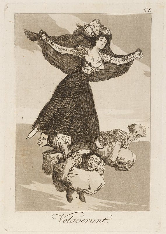 Francisco de Goya - Volaverunt. (They have flown.)