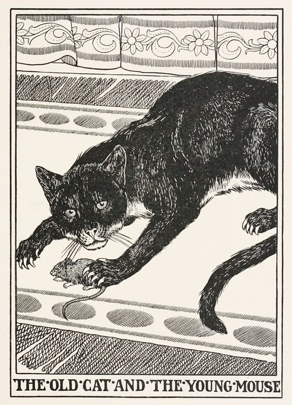 Percy J. Billinghurst - The Old Cat and the Young Mouse
