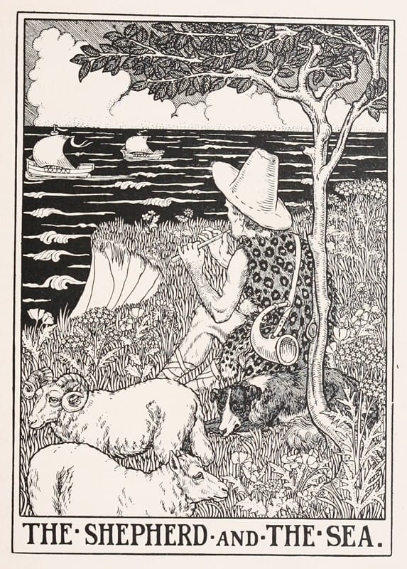 Percy J. Billinghurst - The Shepherd and the Sea