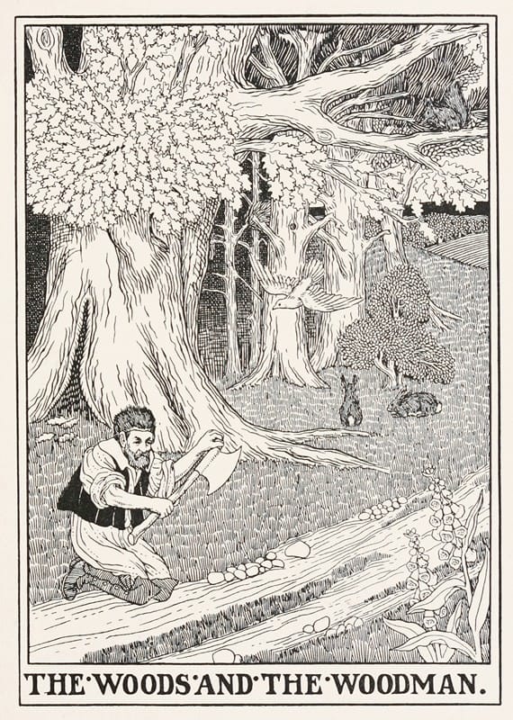 Percy J. Billinghurst - The Woods and the Woodman
