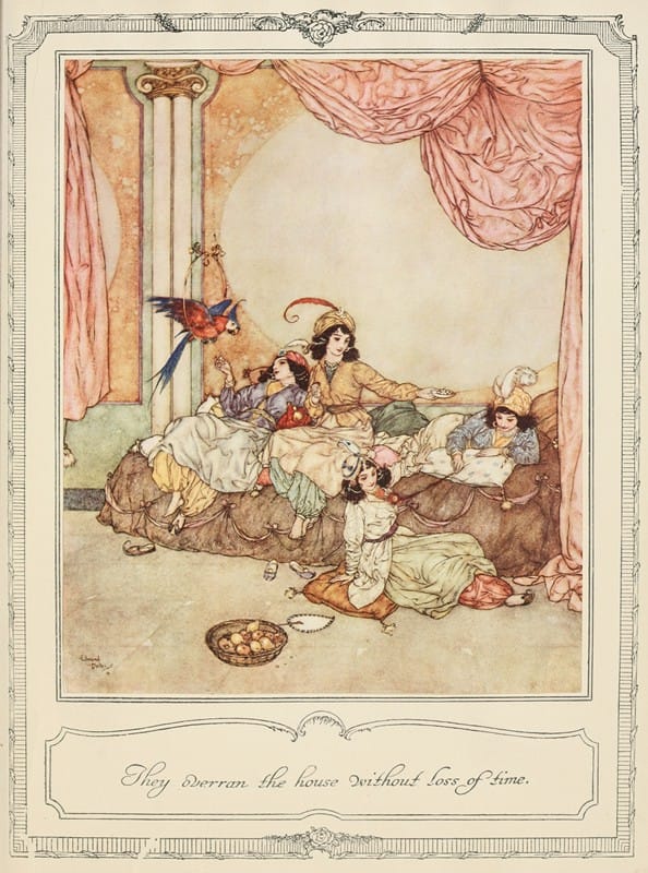 Edmund Dulac - They overran the house without loss of time