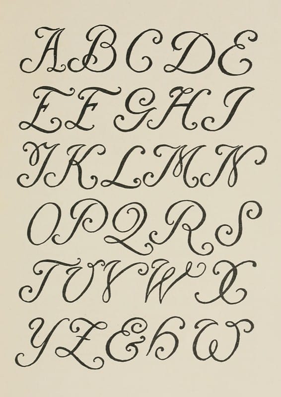 Frank Chouteau Brown - French Script Capitals