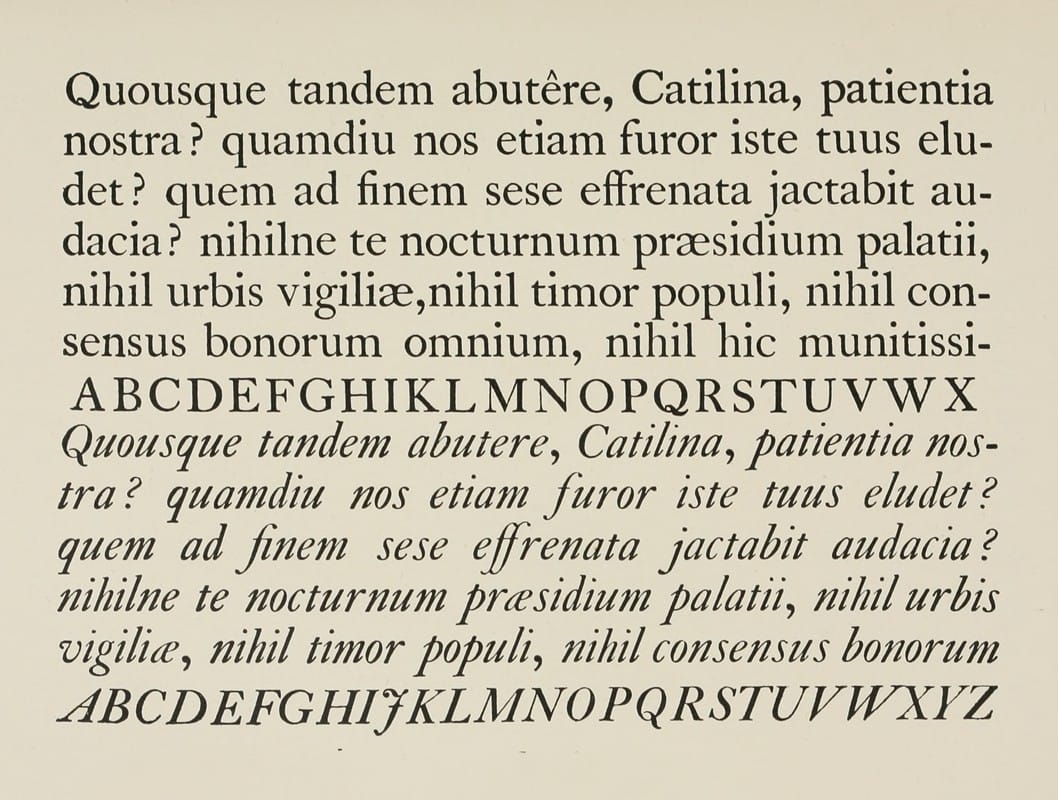 Frank Chouteau Brown - Roman and Italic type
