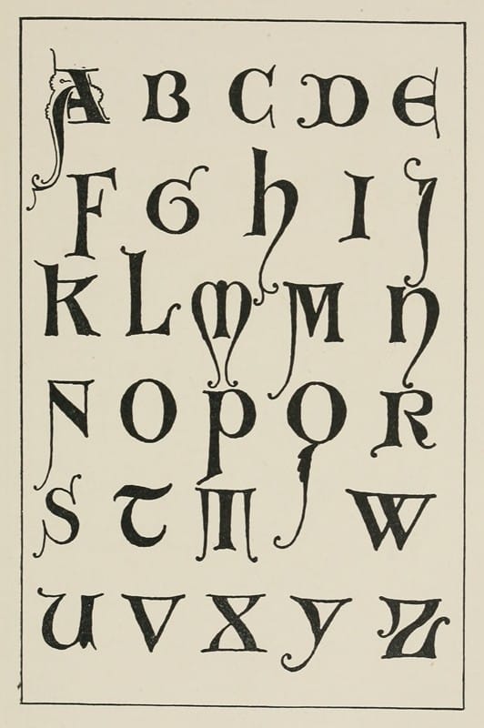 Frank Chouteau Brown - Uncial Gothic initials 2