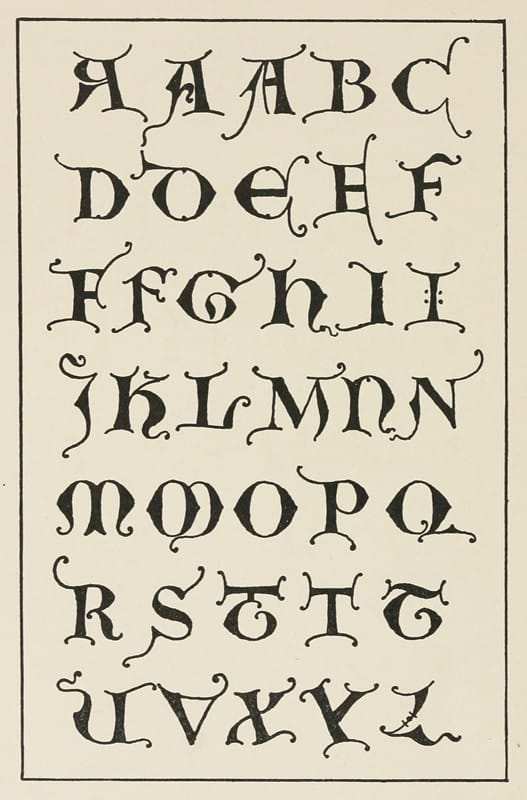 Frank Chouteau Brown - Uncial Gothic Initials