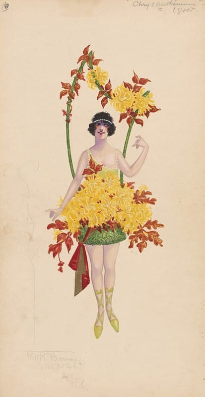Will R. Barnes - 16-Chrysanthemum (Gold)
