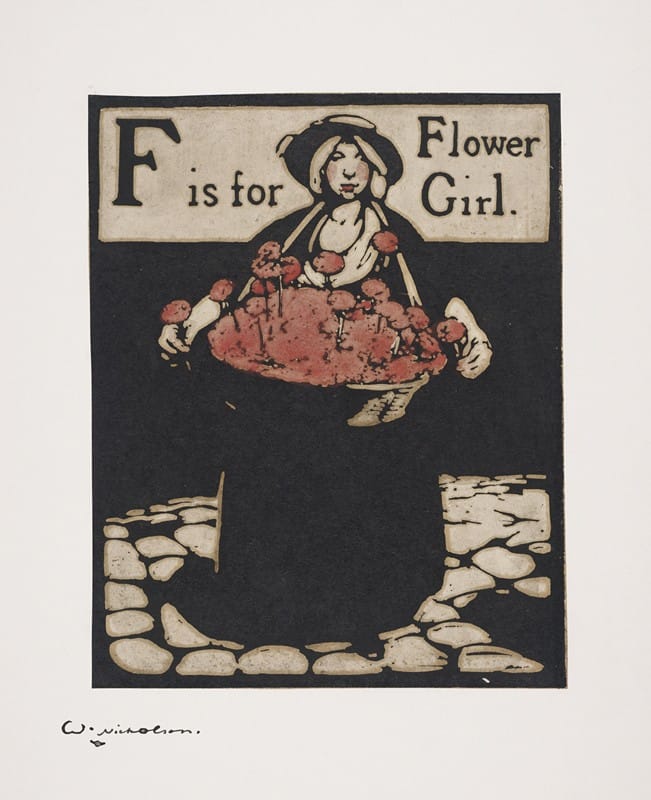 William Nicholson - F is for Flower Girl