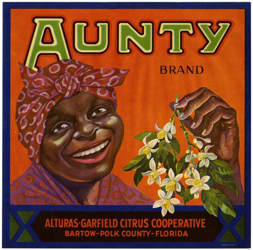 Anonymous - Aunty Brand Citrus Label
