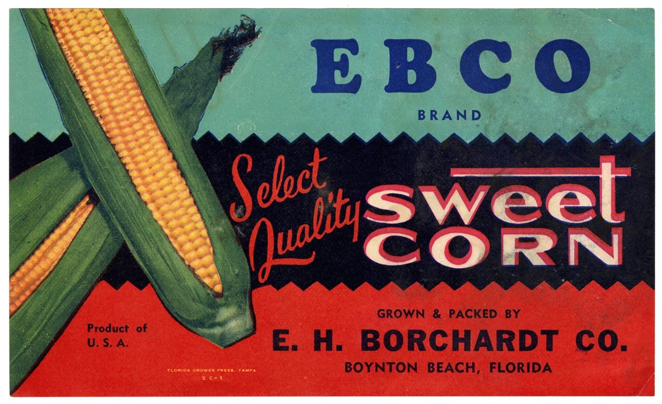 Anonymous - EBCO Brand Sweet Corn Label
