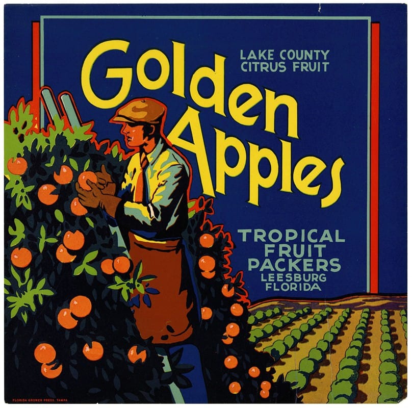 Anonymous - Golden Apples Citrus Label