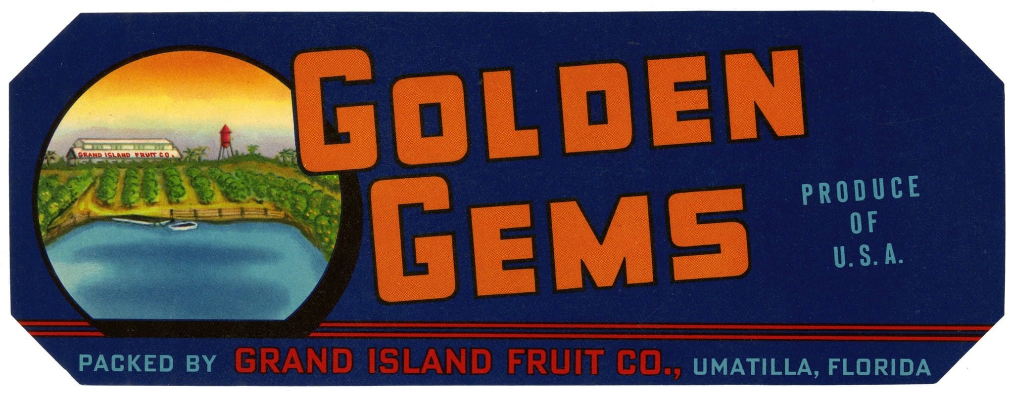 Anonymous - Golden Gems Citrus Label