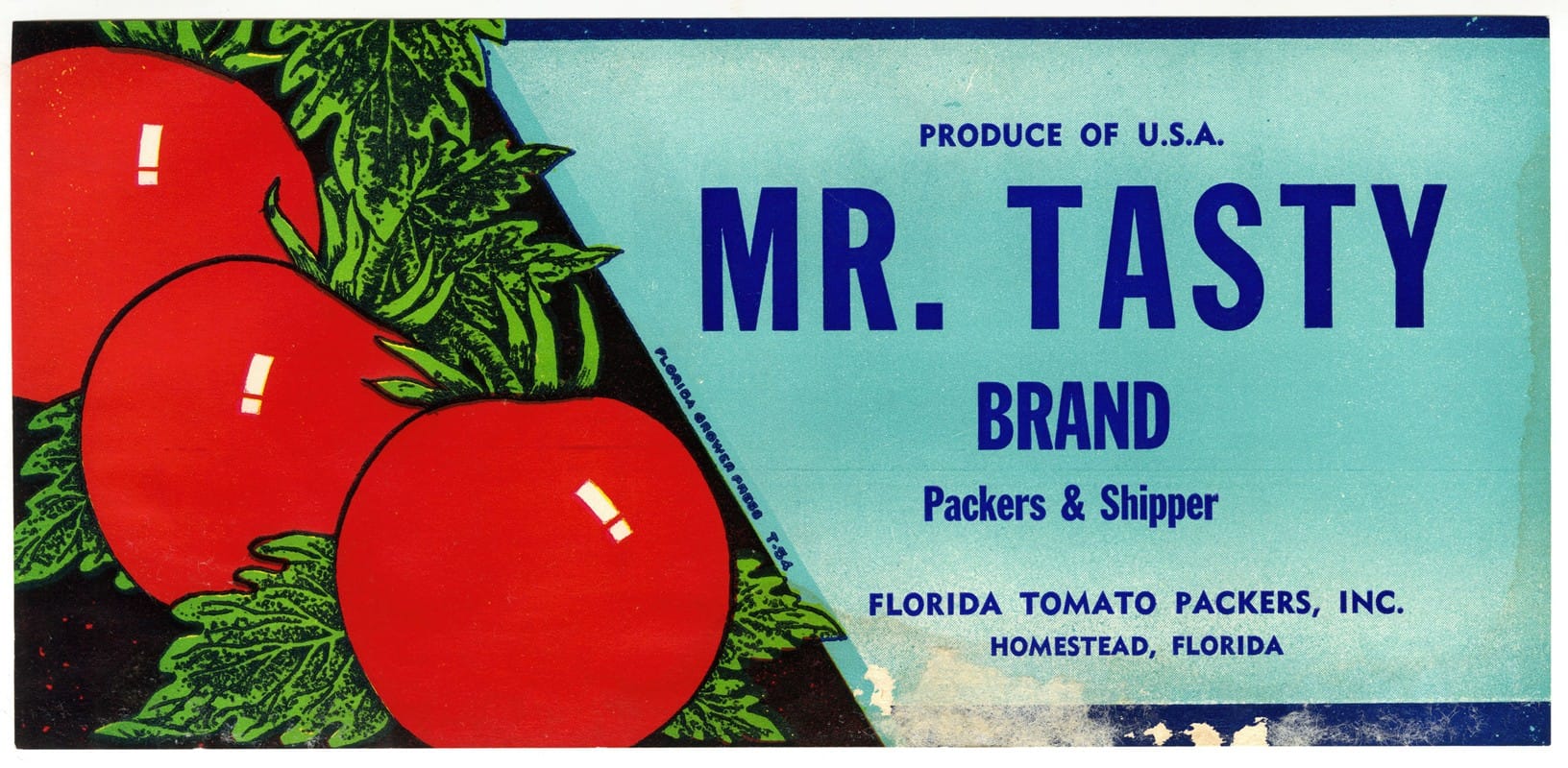 Anonymous - Mr. Tasty Brand Tomato Label