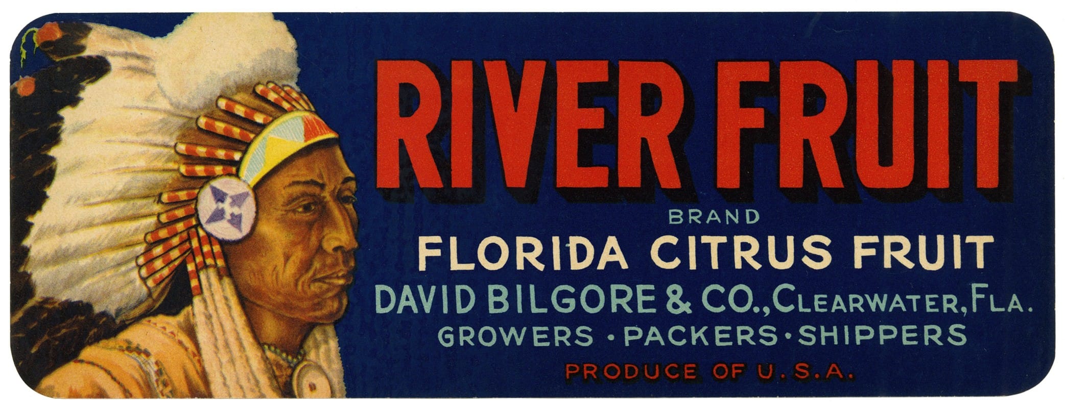 Anonymous - River Fruit Brand Florida Citrus Fruit Label
