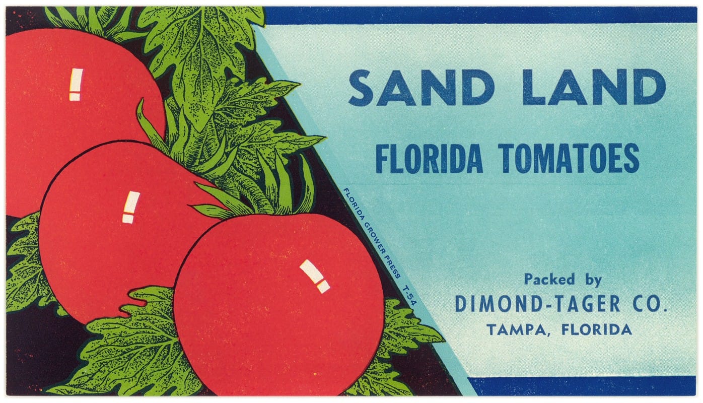 Anonymous - Sand Land Florida Tomatoes Label