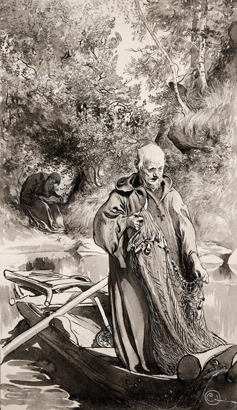 Carl Larsson - Illustration to ‘Singoalla,The Wind Is My Lover’ by Viktor Rydberg