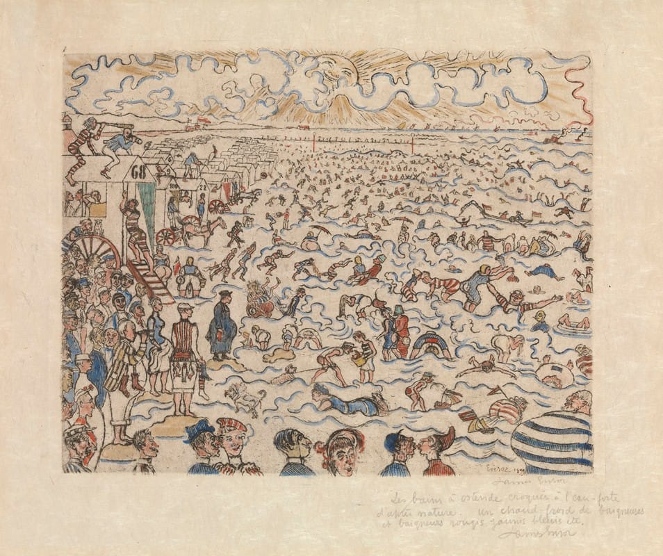 James Ensor - The Baths at Ostende