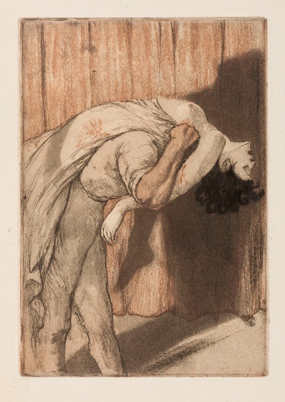 Armand Rassenfosse - Illustratie voor Le Rideau cramoisi