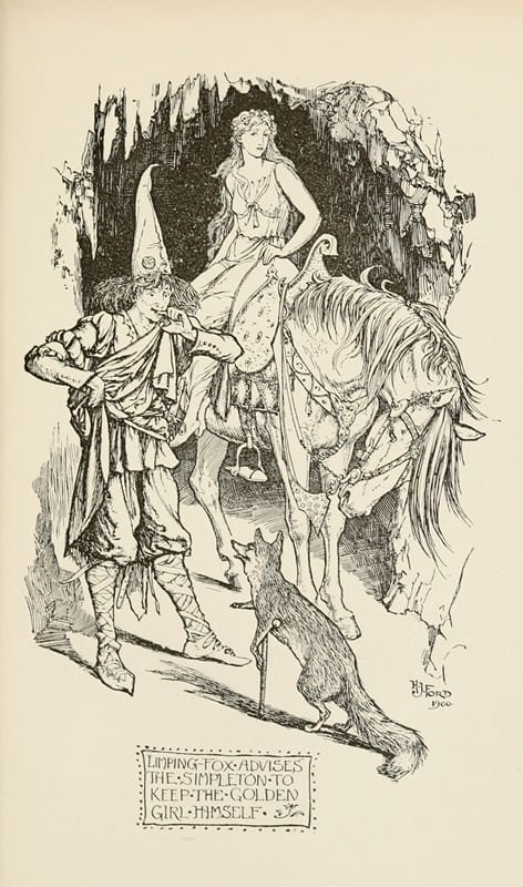 Henry Justice Ford - Limping Fox advises the Simpleton to keep the Golden Girl himself