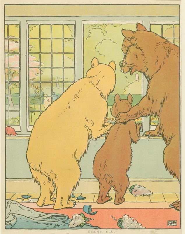 Leonard Leslie Brooke - The bears watch from the window