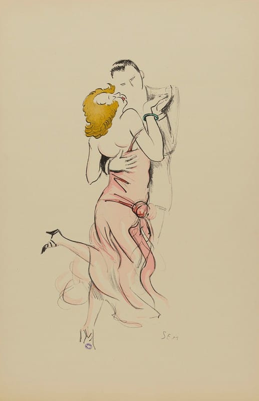 Georges Goursat (Sem) - couple dansant