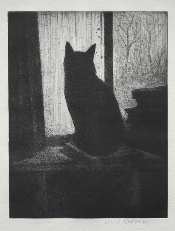 Christopher R. W. Nevinson - The Cat