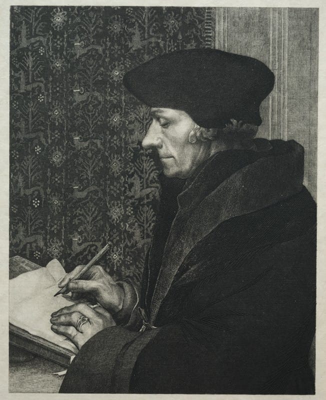 Félix Bracquemond - Erasmus, after Holbein