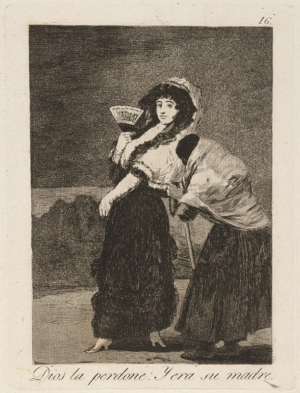 Francisco de Goya - Dios la perdone; Y era su madre. (For heaven’s sake; and it was her mother.)