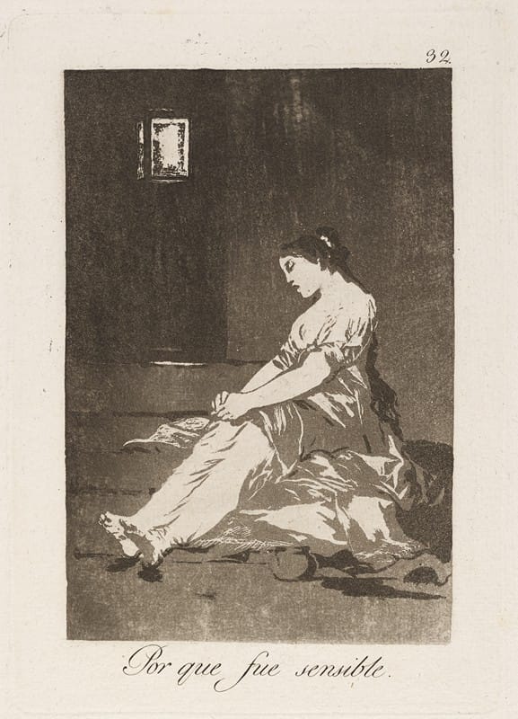 Francisco de Goya - Por que fue sensible. (Because she was susceptible.)