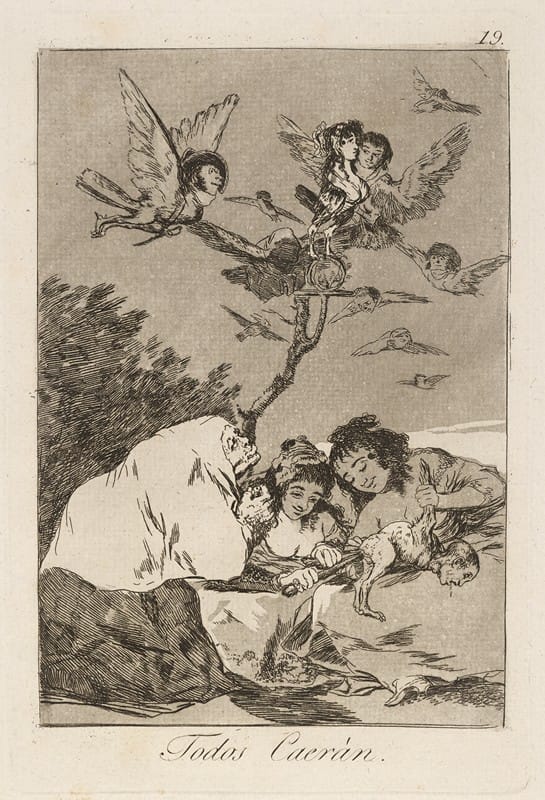 Francisco de Goya - Todos Caerán. (All will fall.)
