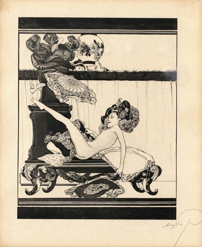 Franz von Bayros - Erotische Darstellung 11