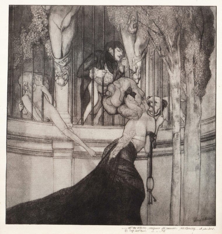 Franz von Bayros - Erotische Darstellung 5