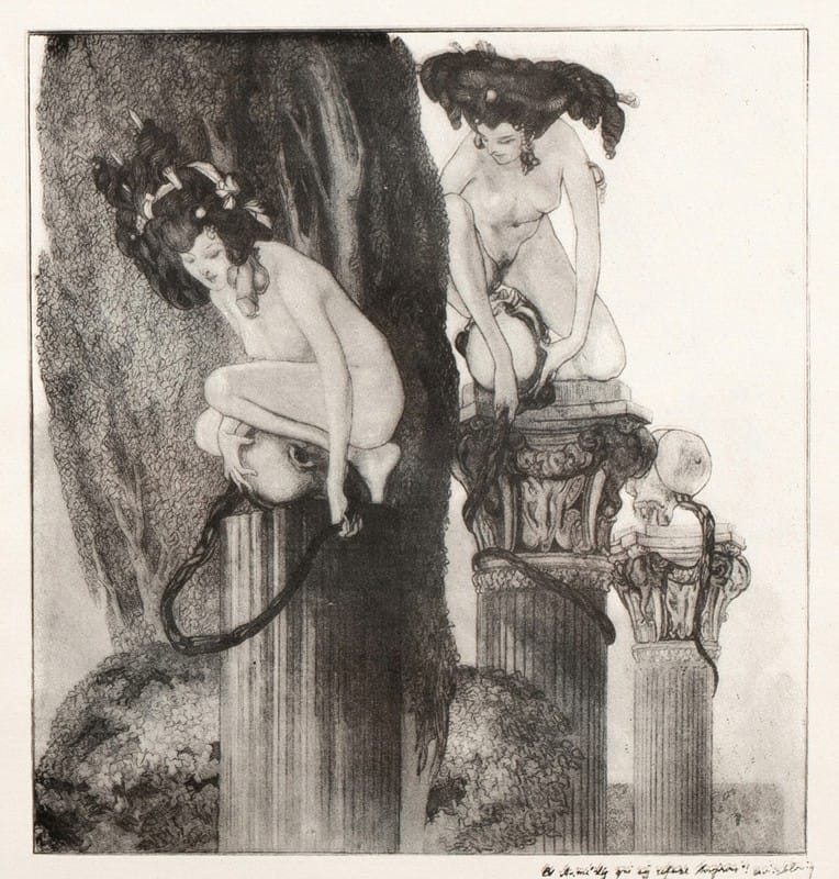 Franz von Bayros - Erotische Darstellung 6