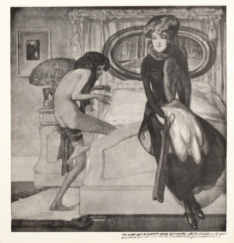 Franz von Bayros - Erotische Darstellung