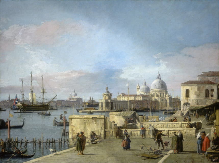Canaletto - Entrance to the Grand Canal from the Molo,Venice