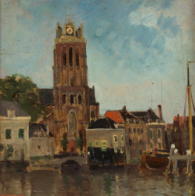 Carl Skånberg - The Church Tower, Dordrecht