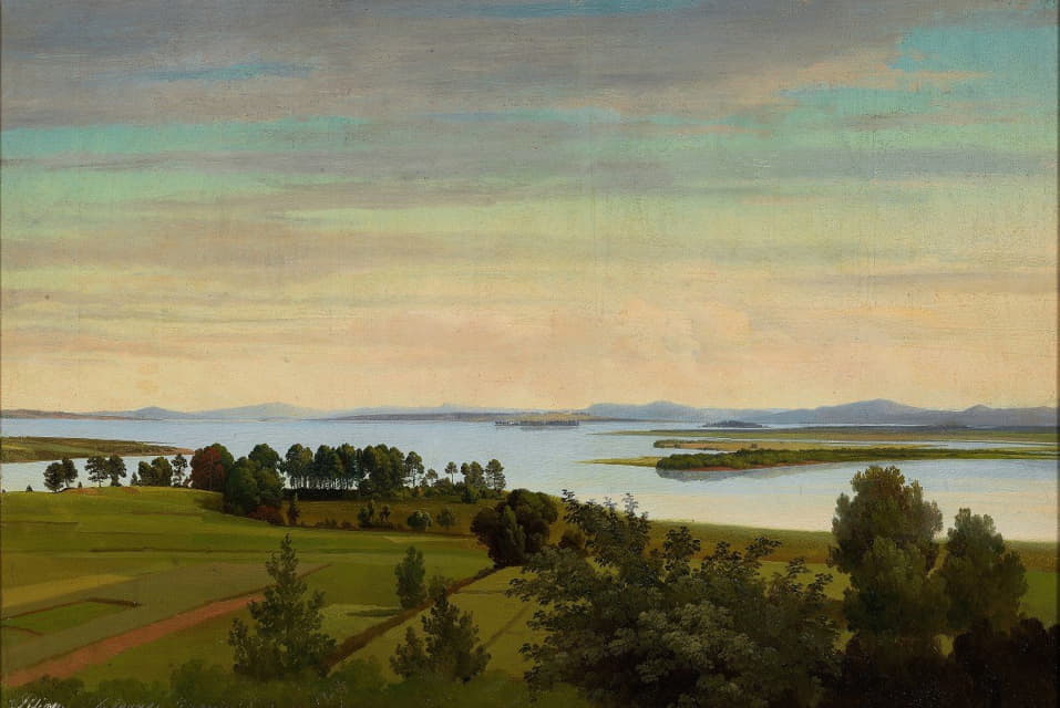 Gustaf Wilhelm Palm - Lake Siljan. Study