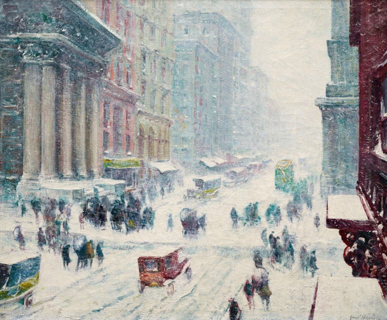 Guy Carleton Wiggins - Fifth Avenue in Winter