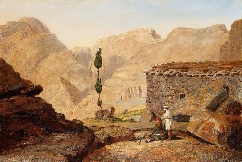 Miner Kilbourne Kellogg - The Top of Mount Sinai with the Chapel of Elijah