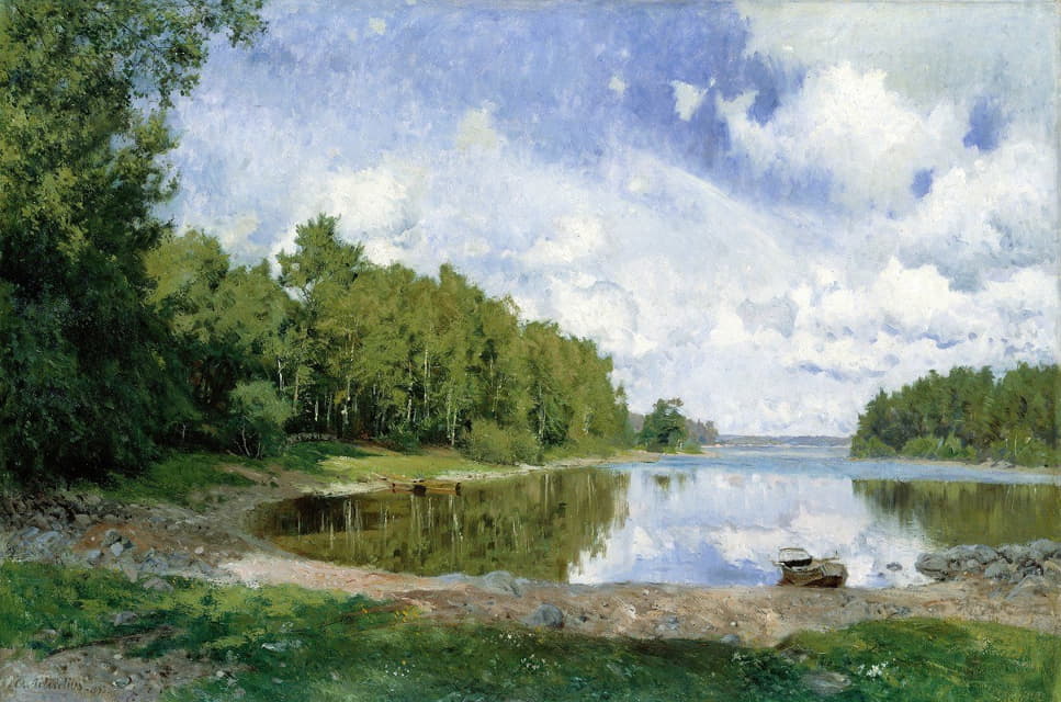 Olof Arborelius - Lake View at Engelsberg, Västmanland